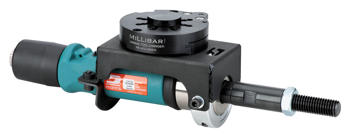 Robotic .7Hp Dynastraight Finishing Tool Kit: Straight-Line, 3,400 RPM, Rear Exhaust, 5/8"-11 Arbor