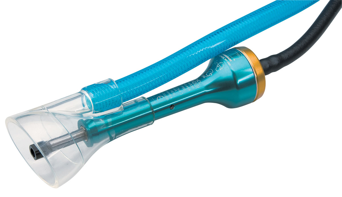 .1 hp Straight-Line Pencil Grinder, Central Vacuum: 50,000 RPM, Turbine Air Motor, Rear Exhaust, 3 mm Collet